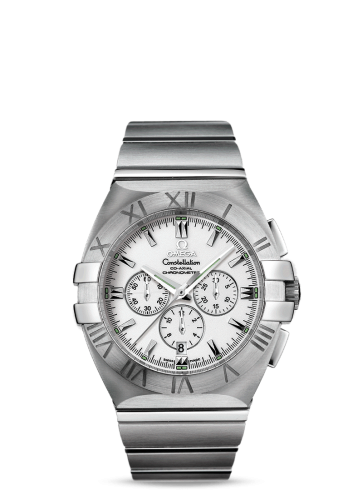 Omega Constellation Co-Axial 41 Chronograph Double Eagle Stainless Steel / White / Bracelet
